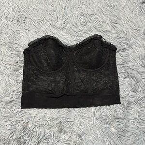 Strapless Lace Top